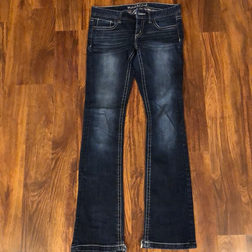 3/4 long Maurice dark wash jeans